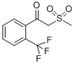 structure of CAS# 387350-34-7, 2-(Methylsulfonyl)-1-[2-(Trifluoromethyl)Phenyl]Ethanone;1-2[-(TRIFLUOROMETHYL)FLUOROPHENYL]-2-(METHYLSULFONYL)ETHANONE;2-(METHYLSULFONYL)-1-[2-(TRIFLUOROMETHYL)PHENYL]ETHANONE;1-[2-(TRIFLUOROMETHYL)BENZOYL]DIMETHYLSULPHONE