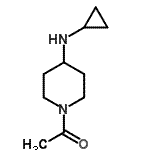 结构式 CAS# 387358-46-5, 1-[4-(环丙基氨基)-1-哌啶基]乙酮