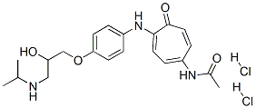 CAS#: 38767-91-8， N-(4-((4-(2-Hydroxy-3-((Isopropyl)Amino)Propoxy)Phenyl)Amino)-5-Oxo-1,3,6-Cycloheptatrien-1-Yl)-Acetamide Dihydrochloride