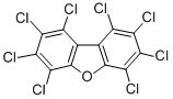 structure of CAS# 39001-02-0, 1,2,3,4,6,7,8,9-Octachlorodibenzofuran;1,2,3,4,6,7,8,9-Octachlorodibenzofuran [Dioxin And Dioxin-Like Compounds];Dibenzofuran, Octachloro-;F 135