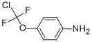 structure of CAS# 39065-95-7, 4-(Chloro-Difluoro-Methoxy)-Phenylamine;1-Amino-4-(Chlorodifluoromethoxy)Benzene;4-(CHLORO-DIFLUORO-METHOXY)-PHENYLAMINE;4-(Chlorodifluoromethoxy)Aniline 98%