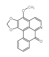 CAS#: 3912-57-0， 4-Methoxy-8H-[1,3]Benzodioxolo[6,5,4-de]Benzo[g]Quinolin-8-One