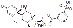 CAS#: 39175-74-1， 3-[2-[(8S,9S,10R,11S,13S,14S,17R)-11,17-Dihydroxy-10,13-Dimethyl-3-Oxo-7,8,9,11,12,14,15,16-Octahydro-6H-Cyclopenta[a]Phenanthren-17-Yl]-2-Oxoethoxy]Carbonylbenzenesulfonic Acid