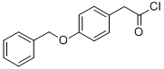 structure of CAS# 39188-62-0, 4-Benzyloxyphenylacetyl Chloride;4-BENZYLOXYPHENYLACETYL CHLORIDE 96+%;4-BENZYLOXYPHENYLACETYL CHLORIDE;Benzyloxyphenylacetylchloride