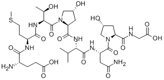 CAS#: 393827-71-9， L-alpha-Glutamyl-L-Methionyl-L-Threonyl-(4R)-4-Hydroxy-L-Prolyl-L-Valyl-L-Asparaginyl-(4R)-4-Hydroxy-L-Prolyl-Glycine