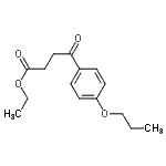 结构式 CAS# 39496-81-6, 乙基4-氧代-4-(4-丙氧基苯基)丁酸酯