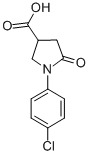 structure of CAS# 39629-87-3, 1-(4-Chloro-Phenyl)-5-Oxo-Pyrrolidine-3-Carboxylic Acid;1-(4-Chlorophenyl)-5-Oxo-Pyrrolidine-3-Carboxylic Acid;1-(4-Chlorophenyl)-5-Keto-Pyrrolidine-3-Carboxylic Acid;Bas 05963268