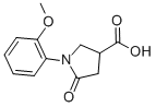 structure of CAS# 39629-90-8, 1-(2-Methoxy-Phenyl)-5-Oxo-Pyrrolidine-3-Carboxylic Acid;(3S)-1-(2-Methoxyphenyl)-5-Oxo-Pyrrolidine-3-Carboxylate;(3S)-1-(2-Methoxyphenyl)-5-Oxo-3-Pyrrolidinecarboxylate;(3S)-5-Keto-1-(2-Methoxyphenyl)Pyrrolidine-3-Carboxylate