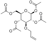 结构式 CAS# 39698-00-5, 1,2,4,6-四-O-乙酰基-3-O-烯丙基-beta-D-吡喃葡萄糖