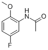 结构式 CAS# 397-34-2, 2-乙酰氨基-4-氟苯甲醚