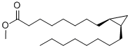 structure of CAS# 3971-54-8, (1R,2S)-rel-2-Octyl-Cyclopropaneoctanoicacid Methyl Ester;8-[(1S,2R)-2-Octylcyclopropyl]Octanoic Acid Methyl Ester;8-[(1S,2R)-2-Octylcyclopropyl]Caprylic Acid Methyl Ester;Cyclopropaneoctanoic Acid, 2-Octyl-, Methyl Ester, Cis-