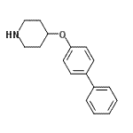 结构式 CAS# 397278-00-1, 4-(4-联苯基氧基)哌啶