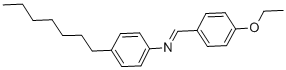 structure of CAS# 39777-17-8, 4-Ethoxybenzylidene-4'-Heptylaniline;(4-Ethoxybenzylidene)-(4-Heptylphenyl)Amine;P-Ethoxybenzylidene-P-N-Heptylaniline;Sbb008341