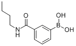 结构式 CAS# 397843-70-8, 3-(丁基氨基羰基)苯硼酸