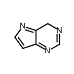 structure of CAS# 399-61-1, 4H-Pyrrolo[3,2-d]Pyrimidine;4H-pyrrolo[3,2-d]pyrimidine