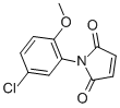 结构式 CAS# 39900-81-7, 1-(5-氯-2-甲氧基-苯基)-吡咯-2,5-二酮