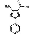 structure of CAS# 400073-84-9, 5-Amino-2-Phenyl-2H-1,2,3-Triazole-4-Carboxylic Acid;5-amino-2-phenyl-1,2,3-triazole-4-carboxylic acid;5-Amino-2-phenyl-2H-[1,2,3]triazole-4-carboxylic acid;5-amino-2-phenyl-2H-1,2,3-triazole-4-carboxylic acid