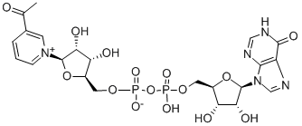 structure of CAS# 4002-09-9, 3-Acetylpyridine Hypoxanthine Dinucleotide