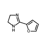 结构式 CAS# 40029-93-4, 2-(2-呋喃基)-4,5-二氢-1H-咪唑