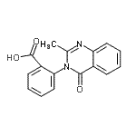 CAS#: 4005-06-5， 2-(2-Methyl-4-Oxo-3(4H)-Quinazolinyl)Benzoic Acid