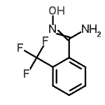 structure of CAS# 40067-66-1, N'-Hydroxy-2-(Trifluoromethyl)Benzenecarboximidamide;(hydroxyimino)[2-(trifluoromethyl)phenyl]methylamine;(Z)-N'-hydroxy-2-(trifluoromethyl)benzene-1-carboximidamide;MFCD06660165