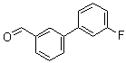 结构式 CAS# 400750-09-6, 3'-氟-[1,1'-联苯]-3-甲醛