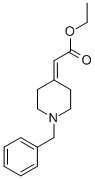 结构式 CAS# 40110-55-2, (1-苄基哌啶-4-亚基)乙酸乙酯