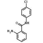 结构式 CAS# 40138-66-7, 2-氨基-N-(4-氯苯基)苯甲酰胺