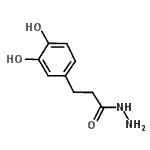 结构式 CAS# 401642-48-6, 3-(3,4-二羟基苯基)丙酰肼