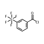 structure of CAS# 401892-81-7, 3-(Pentafluoro-lambda<Sup>6</Sup>-Sulfanyl)Benzoyl Chloride