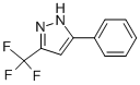structure of CAS# 4027-54-7, 5-Phenyl-3-(Trifluoromethyl)Pyrazole;3-(TRIFLUOROMETHYL)-5-PHENYL-1H-PYRAZOLE;3-Phenyl-5-(Trifluoromethyl)-1H-Pyrazole;3-TRIFLUOROMETHYL-5-(PHENYL)PYRAZOLE