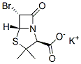 structure of CAS# 4027-64-9, Potassium [2S-(2alpha,5alpha,6beta)]-6-Bromo-3,3-Dimethyl-7-Oxo-4-Thia-1-Azabicyclo[3.2.0]Heptane-2-Carboxylate;Potassium (2S,5R,6R)-6-Bromo-7-Keto-3,3-Dimethyl-4-Thia-1-Azabicyclo[3.2.0]Heptane-2-Carboxylate;Potassium (2S-(2Alpha,5Alpha,6Beta))-6-Bromo-3,3-Dimethyl-7-Oxo-4-Thia-1-Azabicyclo(3.2.0)Heptane-2-Carboxylate
