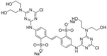 CAS#: 4028-32-4， Disodium 4,4'-Bis[[4-[Bis(2-Hydroxyethyl)Amino]-6-Chloro-1,3,5-Triazin-2-Yl]Amino]Stilbene-2,2'-Disulphonate