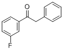 structure of CAS# 40281-50-3, 3'-Fluoro-2-Phenylacetophenone;3'-FLUORO-2-PHENYLACETOPHENONE