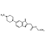 CAS#: 402948-37-2， Ethyl [6-(4-Methyl-1-Piperazinyl)-1H-Benzimidazol-2-Yl]Acetate