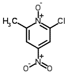 structure of CAS# 40314-84-9, 2-Chloro-6-Methyl-4-Nitropyridine 1-Oxide;2-chloro-6-methyl-4-nitropyridin-1-ium-1-olate;2-chloro-6-methyl-4-nitropyridine 1-oxide;2-chloro-6-methyl-4-nitropyridine 1-oxide (en)