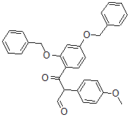 CAS#: 40321-70-8， 2,4-Bis(Phenylmethoxy)-alpha-(4-Methoxyphenyl)-beta-Oxobenzenepropanal