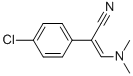 structure of CAS# 40373-88-4, 2-(4-Chlorophenyl)-3-(Dimethylamino)Acrylonitrile;2-(4-Chlorophenyl)-3-Dimethylaminoprop-2-Enenitrile;(Z)-2-(4-Chlorophenyl)-3-Dimethylamino-Prop-2-Enenitrile;2-(4-Chlorophenyl)-3-Dimethylamino-Prop-2-Enenitrile