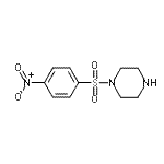 structure of CAS# 403825-44-5, 1-[(4-Nitrophenyl)Sulfonyl]Piperazine;1-[(4-Nitrophenyl)sulfonyl]piperazine;4-nitro-1-(piperazinylsulfonyl)benzene;MFCD04059504