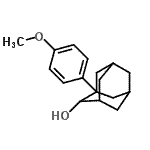 CAS#: 40571-16-2， 1-(4-Methoxyphenyl)-2-Adamantanol