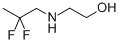 structure of CAS# 406-99-5, 2-[(2,2-Difluoropropyl)Amino]-Ethanol;2-(2,2-DIFLUORO-PROPYLAMINO)-ETHANOL