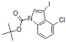 CAS#: 406170-08-9， 4-Chloro-3-Iodo-1H-Indole-1-carboxylic Acid 1,1-Dimethylethyl Ester