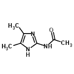 structure of CAS# 40639-97-2, N-(4,5-Dimethyl-1H-Imidazol-2-Yl)Acetamide;MFCD09909729;N-(4,5-Dimethyl-1H-imidazol-2-yl)acetamide