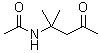 结构式 CAS# 40652-47-9, N-(1,1-二甲基-3-氧代-丁基)乙酰胺