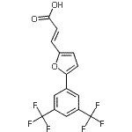 CAS#: 406725-93-7， (2E)-3-{5-[3,5-Bis(Trifluoromethyl)Phenyl]-2-Furyl}Acrylic Acid