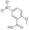 structure of CAS# 40751-89-1, 2-Methoxy-5-Nitro-Benzoic Acid