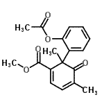 CAS#: 40801-44-3， Methyl 6-(2-Acetoxyphenyl)-4,6-Dimethyl-5-Oxo-1,3-Cyclohexadiene-1-Carboxylate
