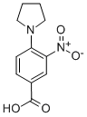 structure of CAS# 40832-81-3, 3-Nitro-4-Pyrrolidin-1-Yl-Benzoic Acid;3-Nitro-4-Pyrrolidin-1-Ylbenzoic Acid(SALTDATA: FREE);3-NITRO-4-PYRROLIDIN-1-YL-BENZOIC ACID