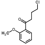 结构式 CAS# 40877-17-6, 4-氯-1-(2-甲氧基苯基)-1-丁酮