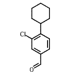 CAS#: 40891-68-7， 3-Chloro-4-Cyclohexylbenzaldehyde